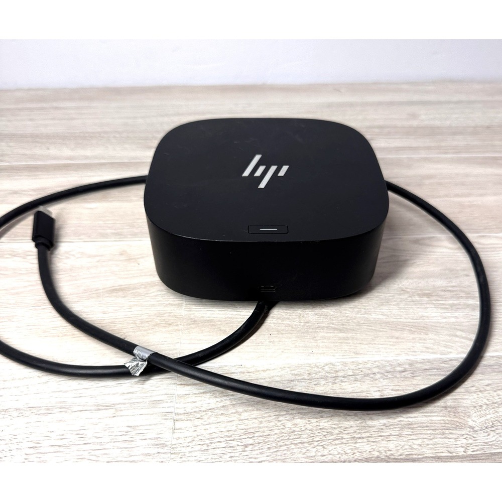 HP G5 USB-C Docking Station Black 5TW10UT#ABA‎ Hardwired Cable Untested